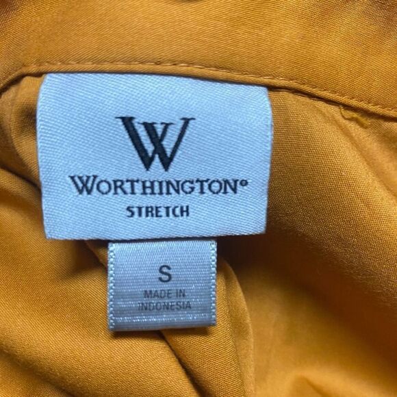 Worthington BOHO Button Up Shirt Tunic Grunge Twee Small - Picture 7 of 8